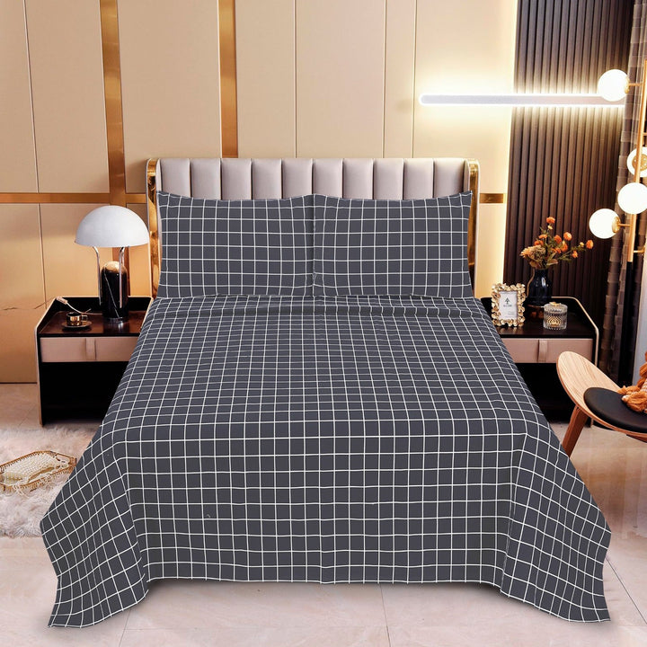 Charcoal Geometry - Cotton