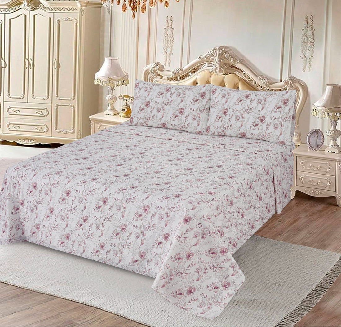 Floral Matte 3Pcs Cotton Printed Cotton Punch