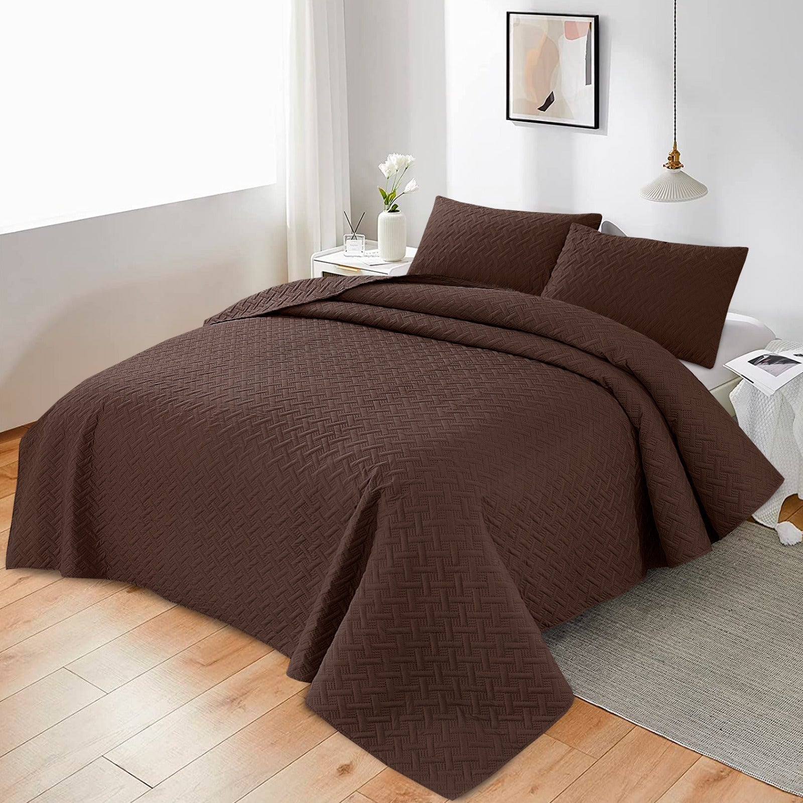 Brown Solid-Ultra Sonic-3pcs Cotton Punch