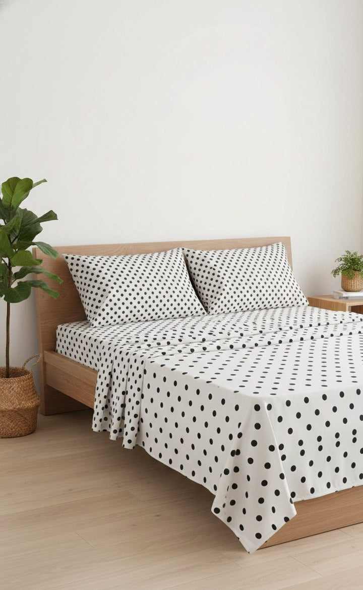 Black Polka Dot  - Cotton