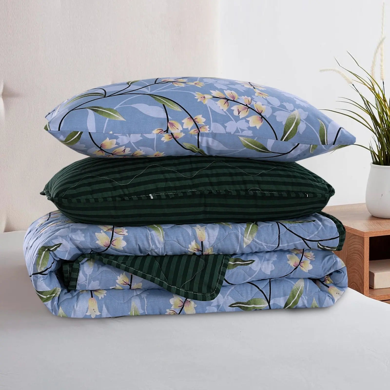 Blue Blossom 7-Pcs Cotton Punch