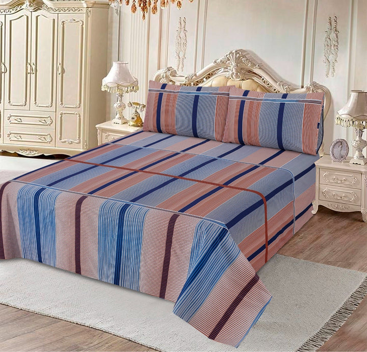 Stripped Burb 3Pcs Printed Cotton Punch