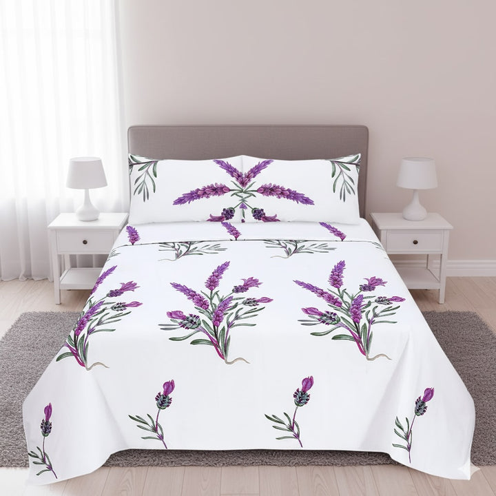 Lavender Leafs - Cotton