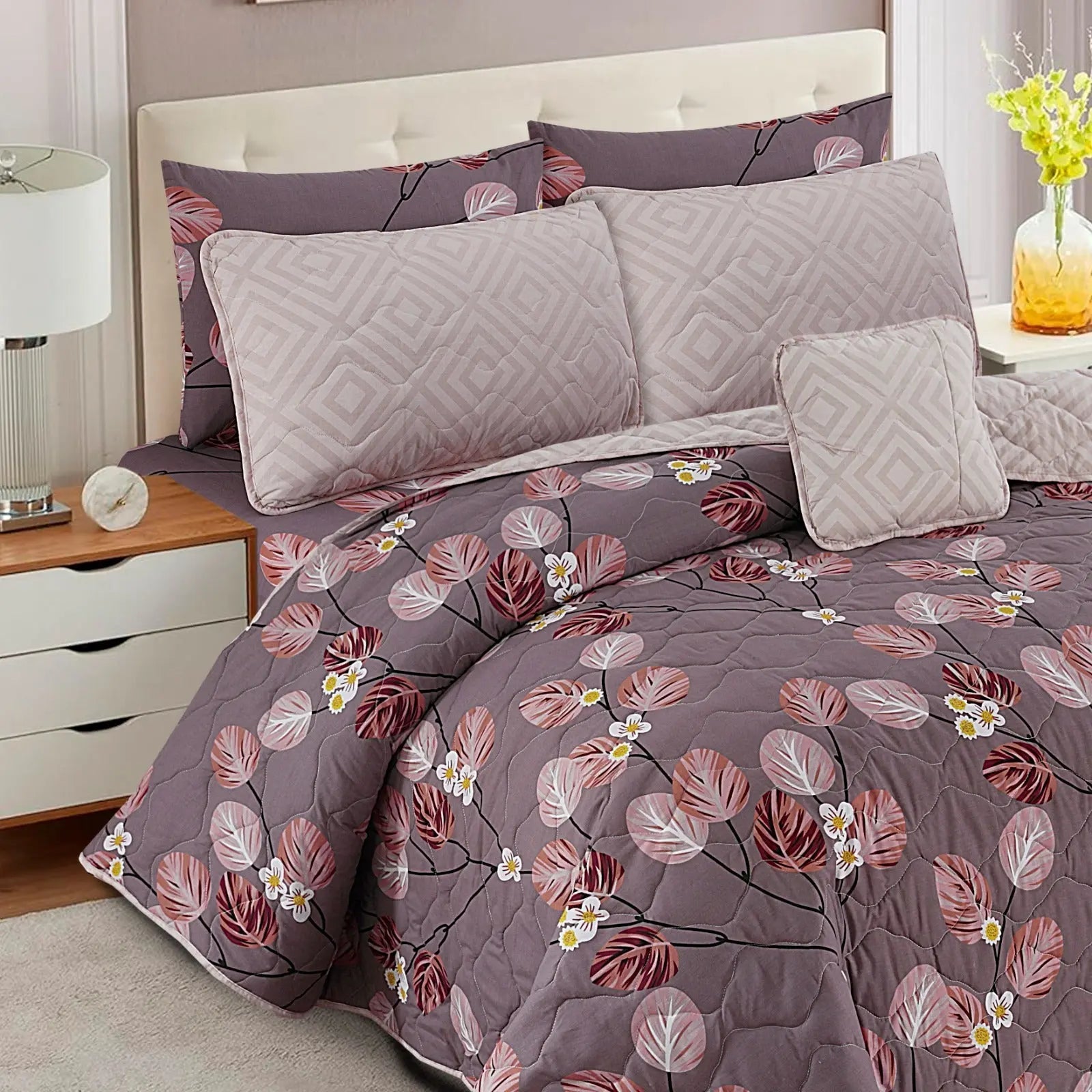 Cherry Twilight 7-Pcs Cotton Punch